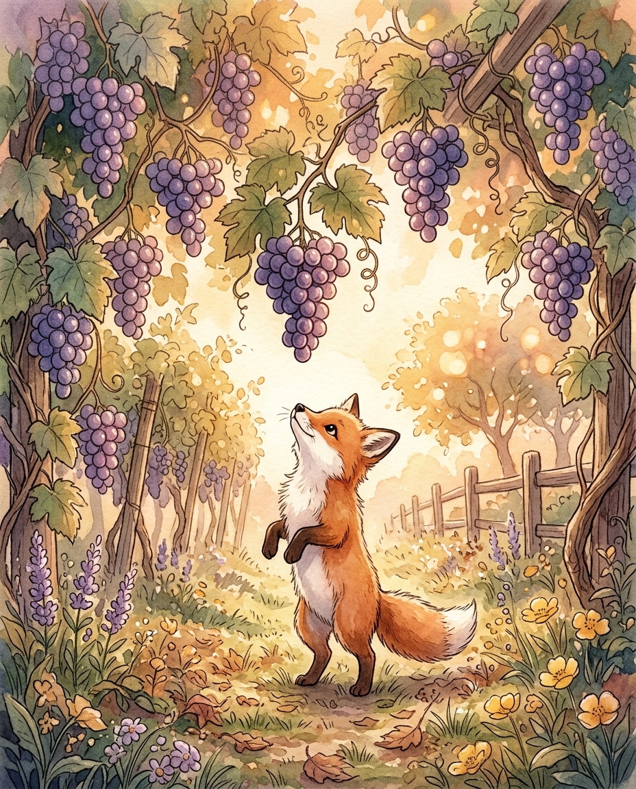 Fern the Fox and the Grapes