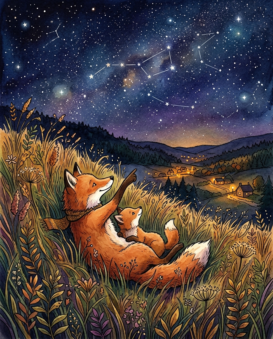 The Fox Cub and the Stars